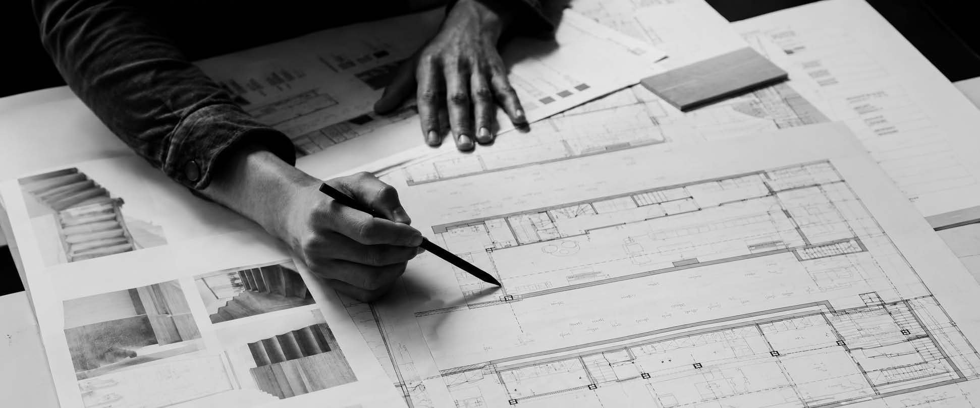 Hand sketching a technical drawing — MCC Understand step