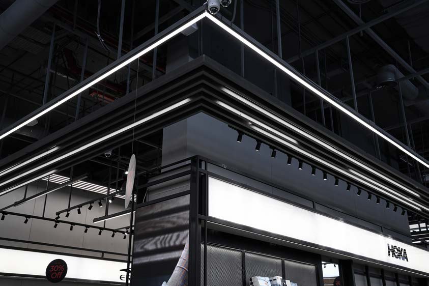 Mike Sport ceiling detail, Iraq Mall — retail fit-out
