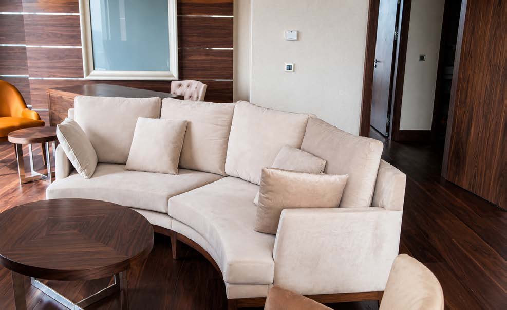 Sheraton Four Points Hotel suite living room, Ikot, Nigeria