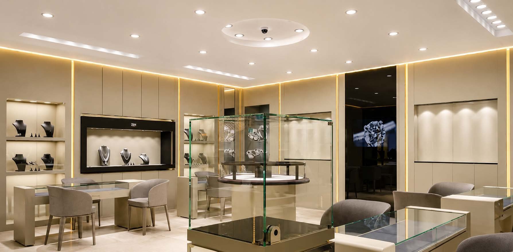 Zen Diamond Shops jewelry display counter, Iraq