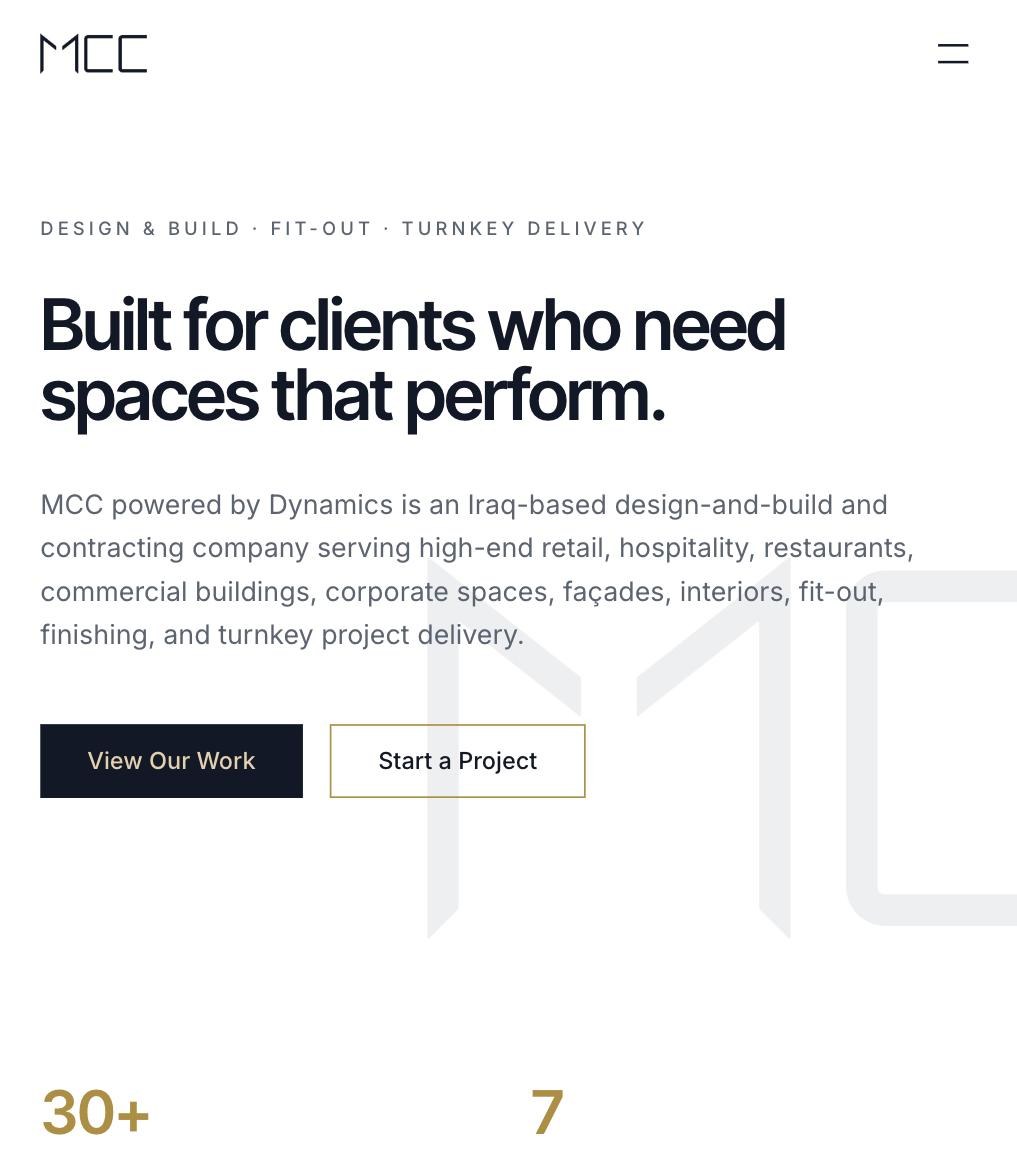 Datum concept — hero section